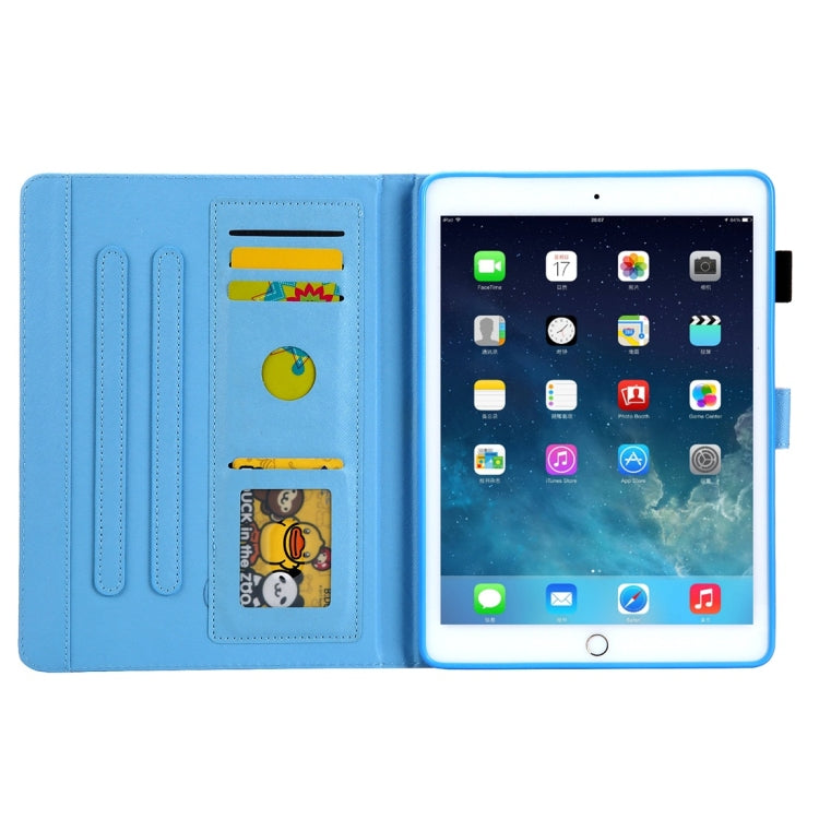 For iPad 10.2 2021 / 2020 / 2019 Coloured Drawing Pattern Horizontal Flip Leather Case with Holder & Card Slots & Photo Frame(Dog) - iPad 10.2 Cases by buy2fix | Online Shopping UK | buy2fix