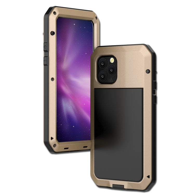 For iPhone 11 Pro Metal Armor Triple Proofing  Protective Case(Gold) - iPhone 11 Pro Cases by buy2fix | Online Shopping UK | buy2fix