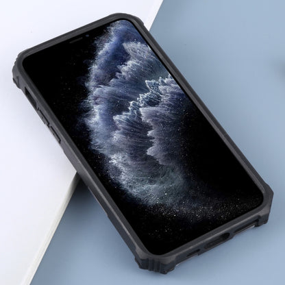 For iPhone 11 Pro Max Camouflage Armor Shockproof TPU + PC Magnetic Protective Case with Holder (Grey) by buy2fix