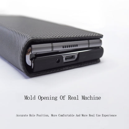 For Samsung Galaxy Z Fold2 5G Detachable Split Horizontal Flip Leather Case with Card Slots & Detachable Back Cover(Black) - Galaxy Phone Cases by buy2fix | Online Shopping UK | buy2fix