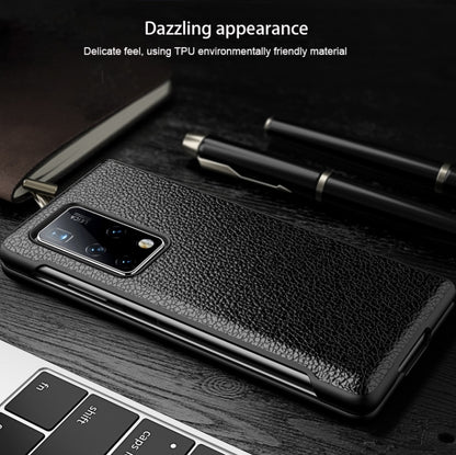 For Huawei Mate X2 Litchi Texture Cowhide Leather + TPU Shockproof Back Cover Case(Orange) - Huawei Cases by buy2fix | Online Shopping UK | buy2fix