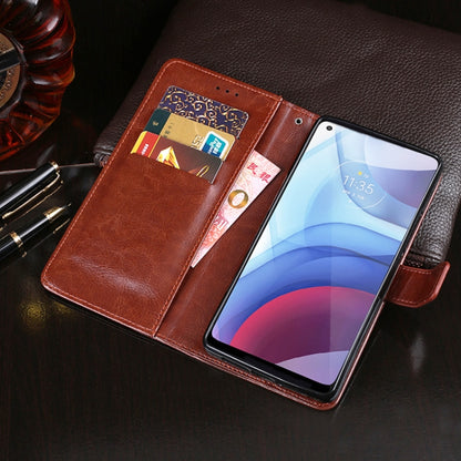 For Motorola Moto G Power(2021) idewei Crazy Horse Texture Horizontal Flip Leather Case with Holder & Card Slots & Wallet(White) - Motorola Cases by idewei | Online Shopping UK | buy2fix