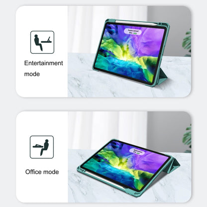For iPad Pro 11 2022 / 2021 / 2020 Mutural Pinyue Series PC + TPU Horizontal Flip Leather Tablet Case with Holder & Pen Slot & Sleep / Wake-up Function(Mint Green) - iPad Pro 11 (2022/2021) Cases by Mutural | Online Shopping UK | buy2fix