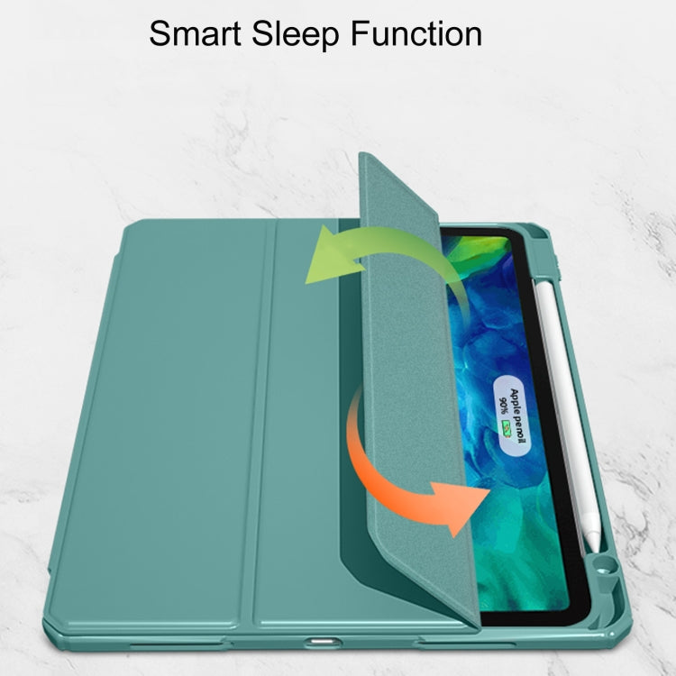 For iPad Pro 11 2022 / 2021 / 2020 Mutural Pinyue Series PC + TPU Horizontal Flip Leather Tablet Case with Holder & Pen Slot & Sleep / Wake-up Function(Mint Green) - iPad Pro 11 (2022/2021) Cases by Mutural | Online Shopping UK | buy2fix