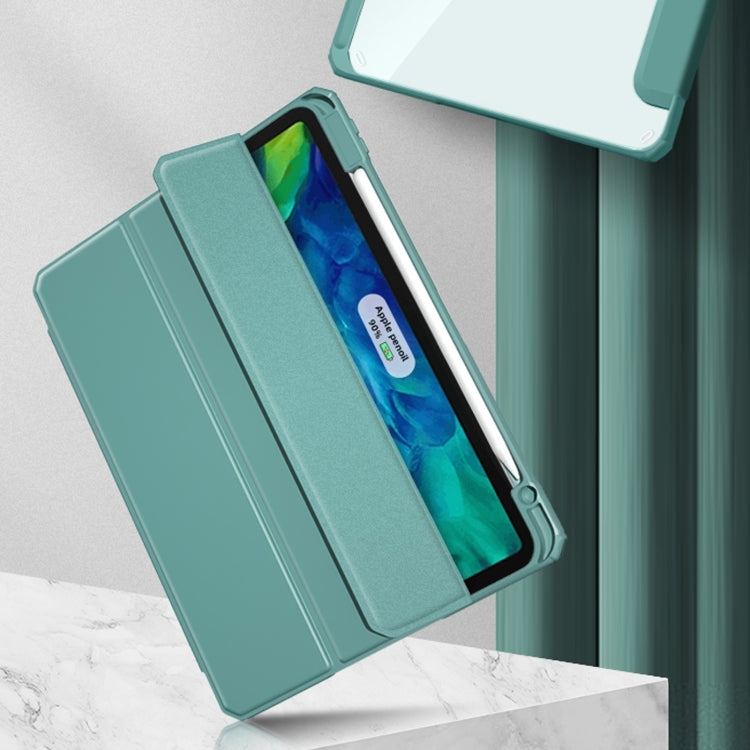 For iPad Pro 11 2022 / 2021 / 2020 Mutural Pinyue Series PC + TPU Horizontal Flip Leather Tablet Case with Holder & Pen Slot & Sleep / Wake-up Function(Mint Green) - iPad Pro 11 (2022/2021) Cases by Mutural | Online Shopping UK | buy2fix