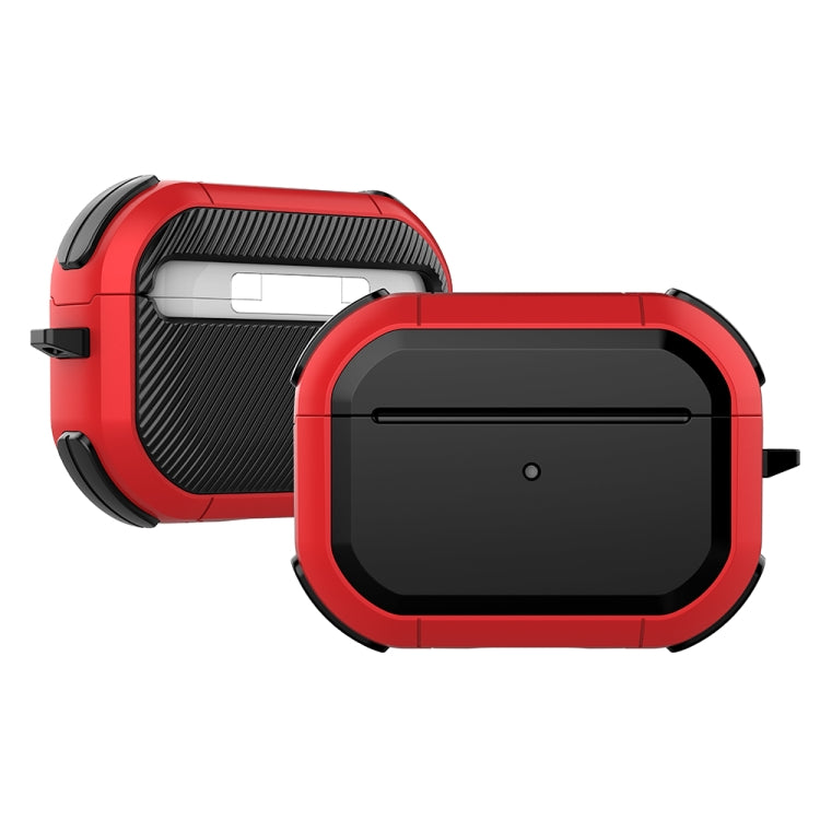 Wireless Earphones Shockproof Thunder Mecha TPU Protective Case For AirPods Pro(Red) - For AirPods Pro by buy2fix | Online Shopping UK | buy2fix