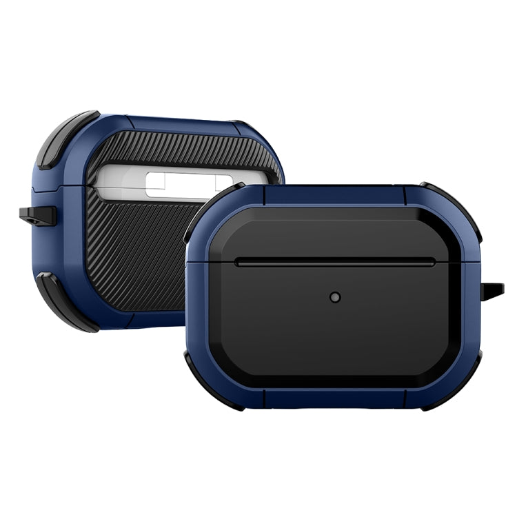 Wireless Earphones Shockproof Thunder Mecha TPU Protective Case For AirPods Pro(Blue) - For AirPods Pro by buy2fix | Online Shopping UK | buy2fix