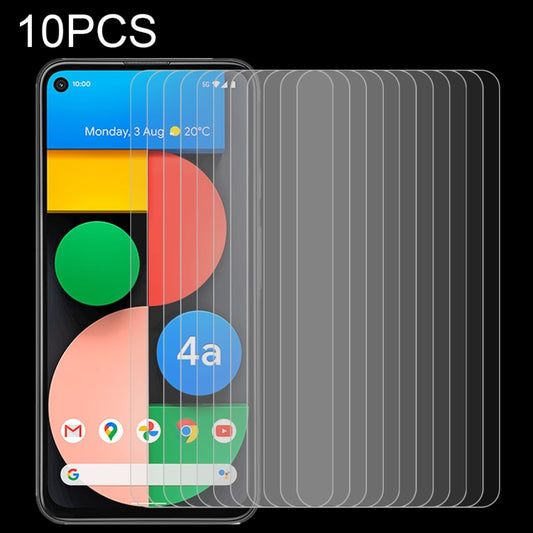 For Google Pixel 4a 5G 10 PCS 0.26mm 9H 2.5D Tempered Glass Film - Google Tempered Glass by buy2fix | Online Shopping UK | buy2fix