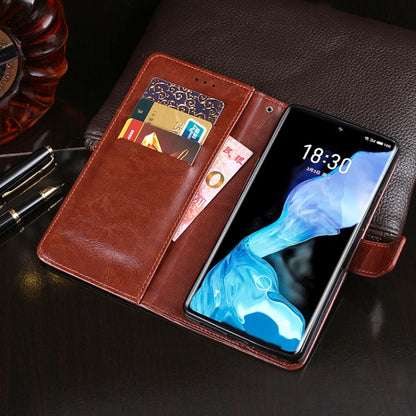 For Meizu 18 idewei Crazy Horse Texture Horizontal Flip Leather Case with Holder & Card Slots & Wallet(Yellow) - More Brand by idewei | Online Shopping UK | buy2fix