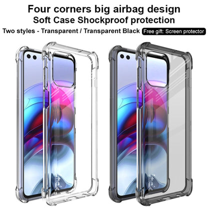 For Motorola Moto Edge S IMAK All-inclusive Shockproof Airbag TPU Case with Screen Protector(Transparent) - Motorola Cases by imak | Online Shopping UK | buy2fix