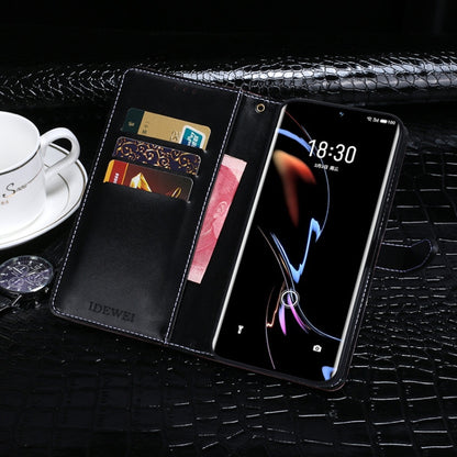 For Meizu 18 Pro idewei Crocodile Texture Horizontal Flip Leather Case with Holder & Card Slots & Wallet(Dark Blue) - Meizu by idewei | Online Shopping UK | buy2fix