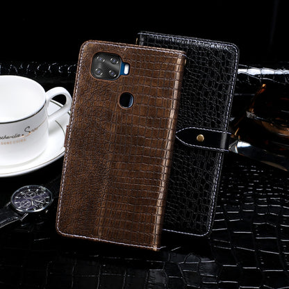 For ZTE Blade X1 5G idewei Crocodile Texture Horizontal Flip Leather Case with Holder & Card Slots & Wallet(Black) - ZTE Cases by idewei | Online Shopping UK | buy2fix