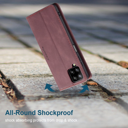 For Samsung Galaxy A12 CaseMe 013 Multifunctional Horizontal Flip Leather Case with Holder & Card Slot & Wallet(Wine Red) by CaseMe