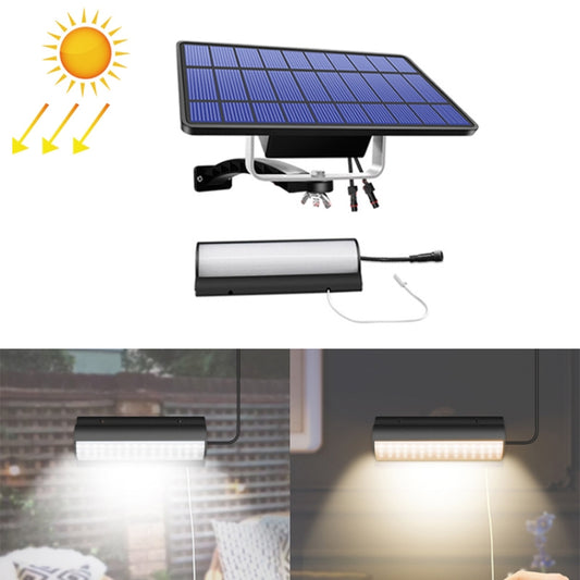 Pull-Switch 2 in 1 Solar Light 60-LEDs Landscape Courtyard Wall Lamp, Light Color:White Light(Black Shell) by buy2fix