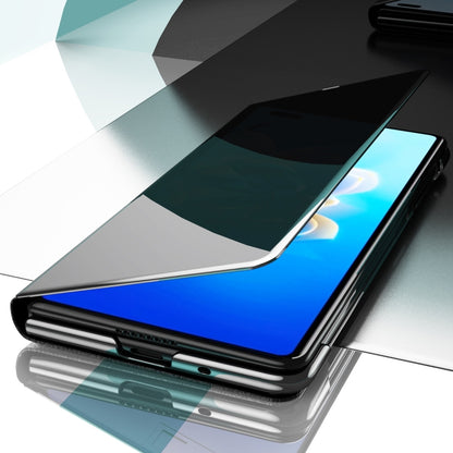 For Huawei Mate X2 Electroplated Mirror Protective Case with Holder(Silver) - Huawei Cases by buy2fix | Online Shopping UK | buy2fix