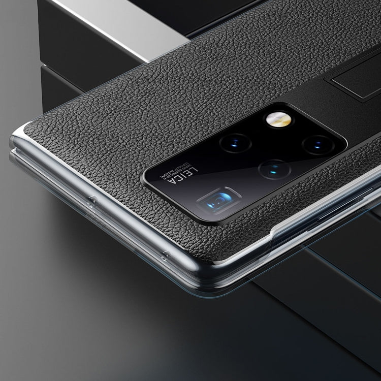 For Huawei Mate X2 Transparent Protective Case wth Invisible Holder(Black) - Huawei Cases by buy2fix | Online Shopping UK | buy2fix