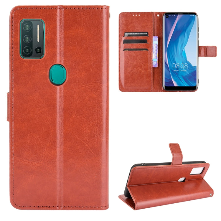 For Ulefone Note 11P Retro Crazy Horse Texture Horizontal Flip Leather Case with Holder & Card Slots & Photo Frame(Brown) by buy2fix