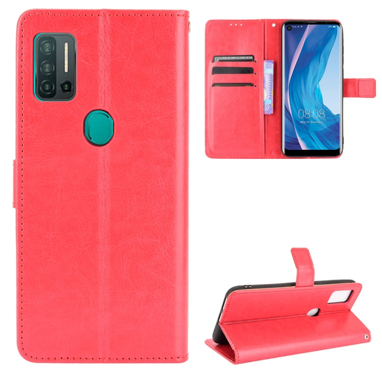 For Ulefone Note 11P Retro Crazy Horse Texture Horizontal Flip Leather Case with Holder & Card Slots & Photo Frame(Red) by buy2fix