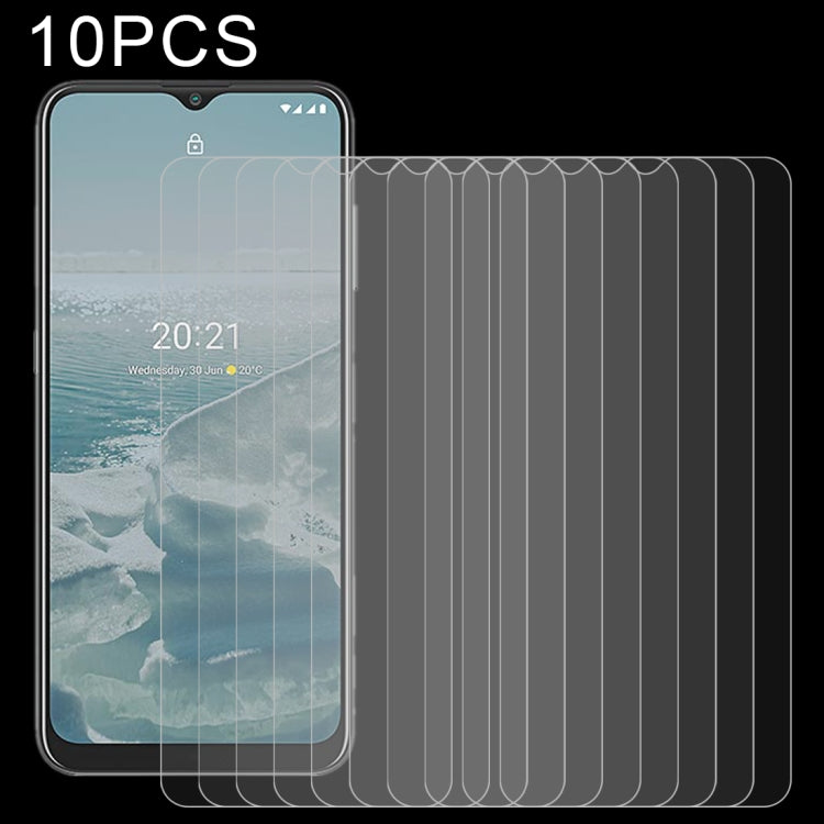 For Nokia G20 10 PCS 0.26mm 9H 2.5D Tempered Glass Film by buy2fix