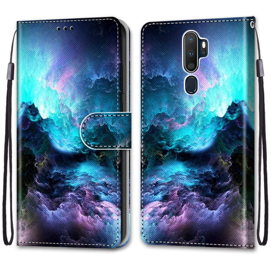 For OPPO A9 (2020) / A5 (2020) / A11X / A11 Coloured Drawing Cross Texture Horizontal Flip PU Leather Case with Holder & Card Slots & Wallet & Lanyard(Colorful Clouds) by buy2fix