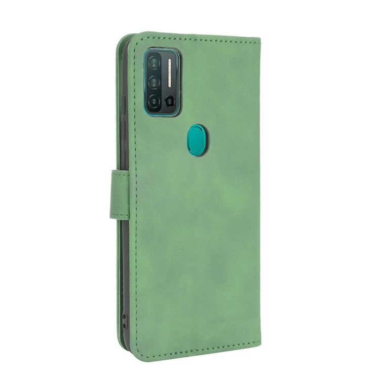 For Ulefone Note 11P Solid Color Skin Feel Magnetic Buckle Horizontal Flip Calf Texture PU Leather Case with Holder & Card Slots & Wallet(Green) by buy2fix