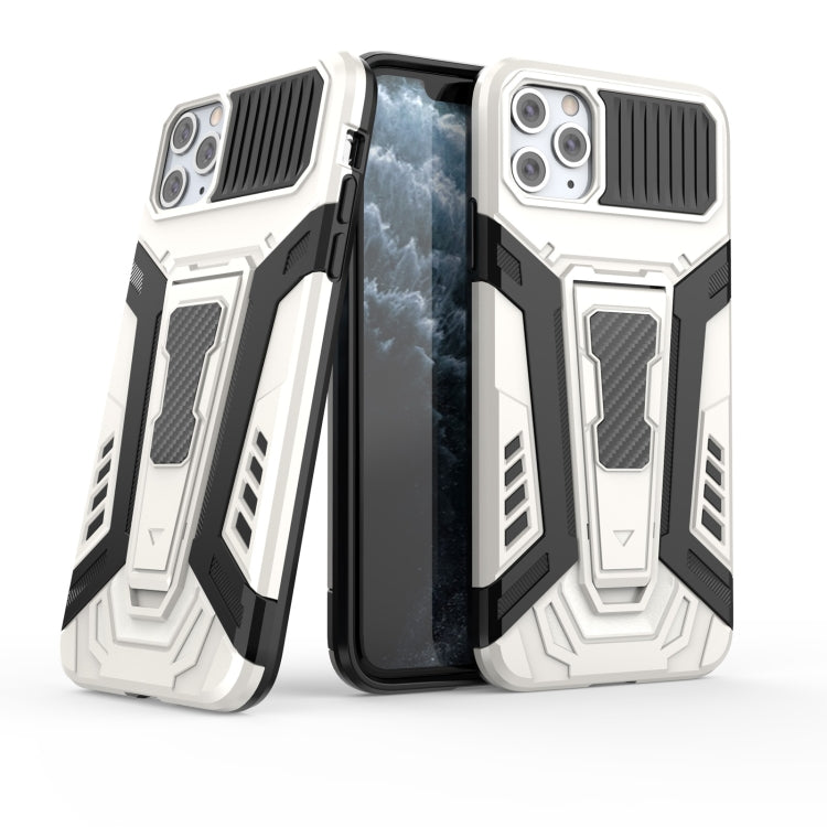 For iPhone 11 Pro Max War Chariot Series Armor All-inclusive Shockproof PC + TPU Protective Case with Invisible Holder (White) by buy2fix