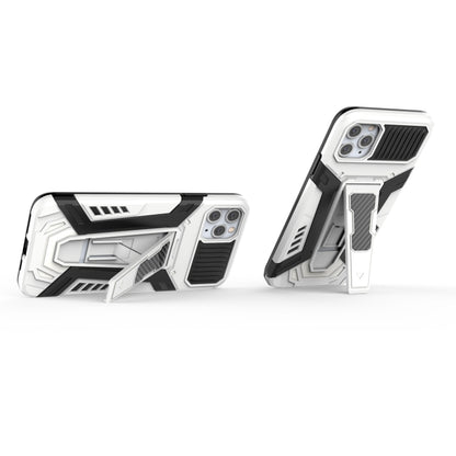 For iPhone 11 Pro Max War Chariot Series Armor All-inclusive Shockproof PC + TPU Protective Case with Invisible Holder (White) by buy2fix