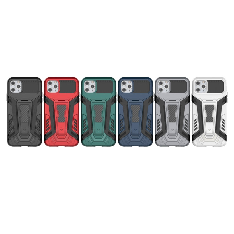 For iPhone 11 Pro Max War Chariot Series Armor All-inclusive Shockproof PC + TPU Protective Case with Invisible Holder (White) by buy2fix