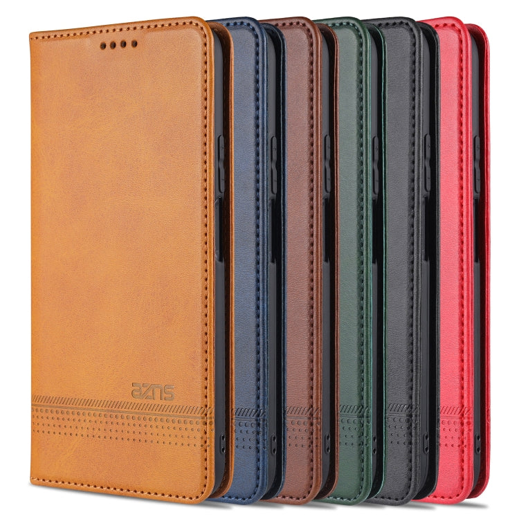 For Huawei  Y7a AZNS Magnetic Calf Texture Horizontal Flip Leather Case with Card Slots & Holder & Wallet(Light Brown) - Huawei Cases by AZNS | Online Shopping UK | buy2fix