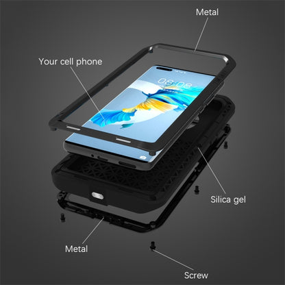 For Huawei Mate 40 LOVE MEI Metal Shockproof Waterproof Dustproof Protective Case without Glass(Yellow) - Huawei Cases by buy2fix | Online Shopping UK | buy2fix