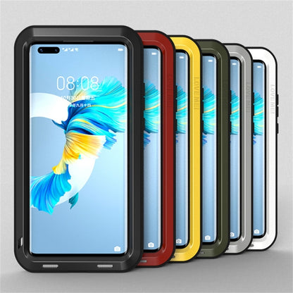 For Huawei Mate 40 LOVE MEI Metal Shockproof Waterproof Dustproof Protective Case without Glass(Yellow) - Huawei Cases by buy2fix | Online Shopping UK | buy2fix