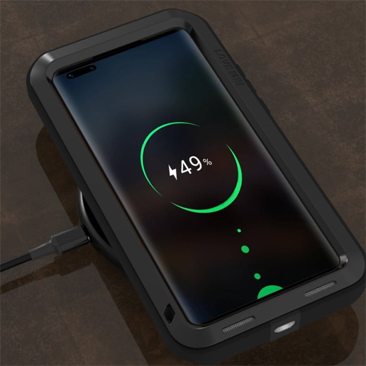 For Huawei Mate 40 Pro+ LOVE MEI Metal Shockproof Waterproof Dustproof Protective Case without Glass(Black) - Huawei Cases by buy2fix | Online Shopping UK | buy2fix