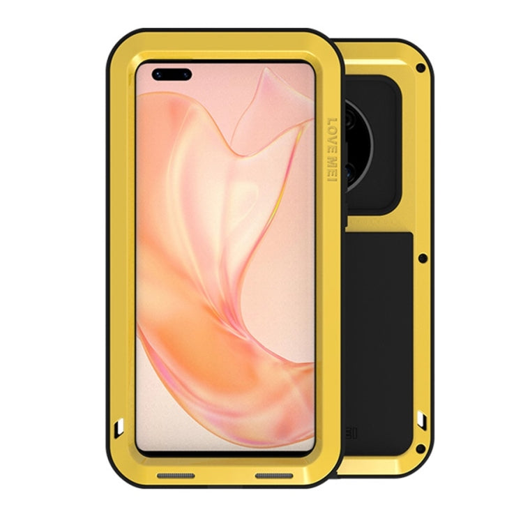 For Huawei Mate 40 Pro+ LOVE MEI Metal Shockproof Waterproof Dustproof Protective Case without Glass(Yellow) - Huawei Cases by buy2fix | Online Shopping UK | buy2fix
