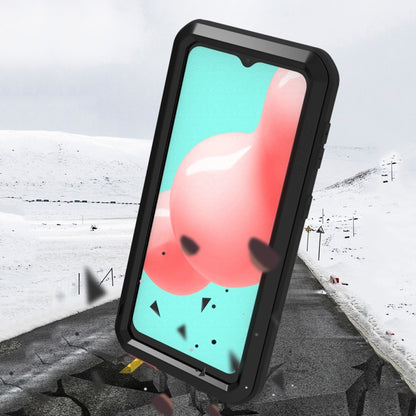 For Samsung Galaxy A32 5G LOVE MEI Metal Shockproof Waterproof Dustproof Protective Case with Glass(Silver) by LOVE MEI