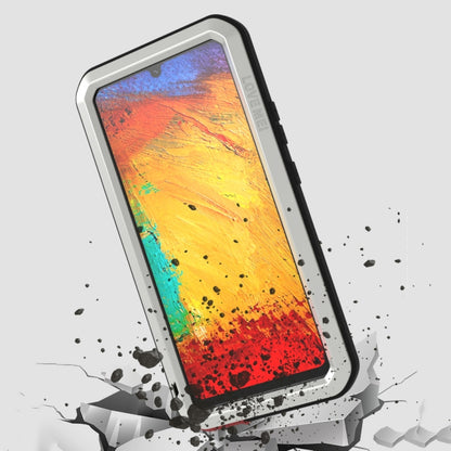 For Samsung Galaxy A42 LOVE MEI Metal Shockproof Waterproof Dustproof Protective Case with Glass(Red) - Galaxy Phone Cases by LOVE MEI | Online Shopping UK | buy2fix