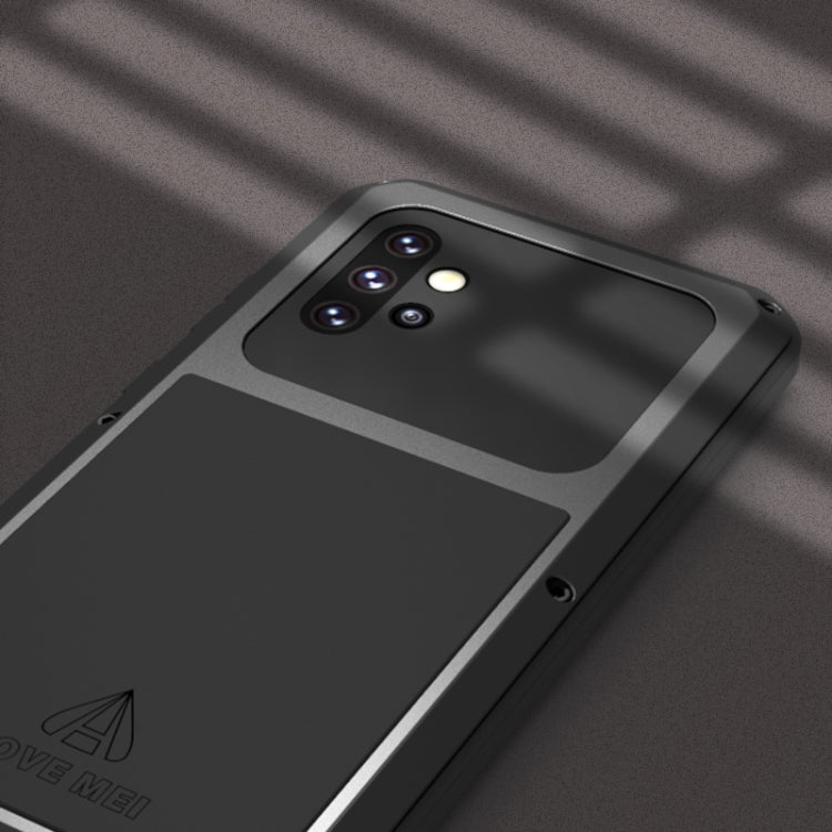 For Samsung Galaxy A72 5G / 4G LOVE MEI Metal Shockproof Waterproof Dustproof Protective Case with Glass(White) by LOVE MEI