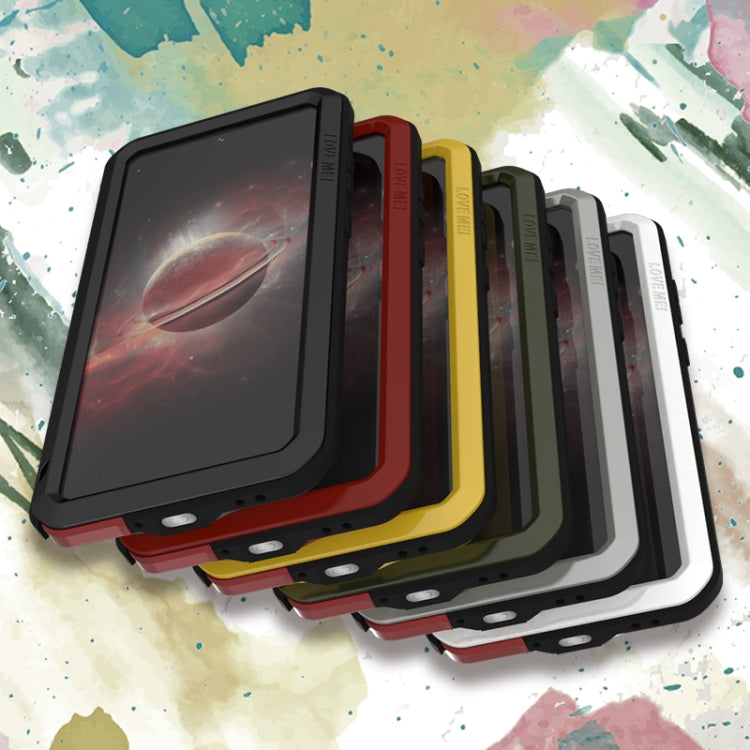 For Samsung Galaxy A72 5G / 4G LOVE MEI Metal Shockproof Waterproof Dustproof Protective Case with Glass(White) by LOVE MEI