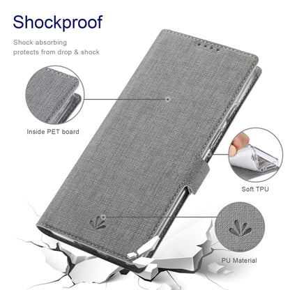 For OnePlus 9 Pro ViLi K Series Shockproof TPU + PU Leather Magnetic Buckle Horizontal Flip Case with Card Slots & Wallet & Holder(Grey) - OnePlus Cases by ViLi | Online Shopping UK | buy2fix