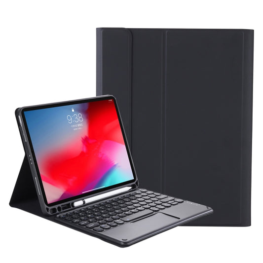 YT11B-A Detachable Candy Color Skin Feel Texture Round Keycap Bluetooth Keyboard Leather Case with Touch Control For iPad Air 4 2020 / Air 5 2022 / Pro 11 inch 2022 / 2021 / 2020 / 2018(Black) - For iPad Pro by buy2fix | Online Shopping UK | buy2fix