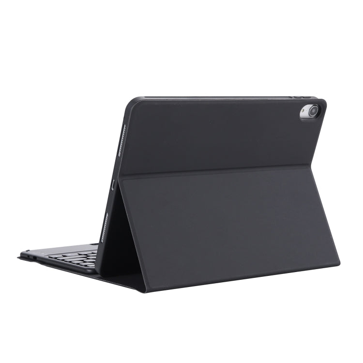 YT11B-A Detachable Candy Color Skin Feel Texture Round Keycap Bluetooth Keyboard Leather Case with Touch Control For iPad Air 4 2020 / Air 5 2022 / Pro 11 inch 2022 / 2021 / 2020 / 2018(Black) - For iPad Pro by buy2fix | Online Shopping UK | buy2fix