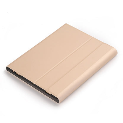 YA098B Detachable Lambskin Texture Round Keycap Bluetooth Keyboard Leather Tablet Case with Pen Slot & Stand For iPad Air 5 / 4 10.9 inch 2020 / Pro 11 inch 2020 / 2018(Gold) - Universal by buy2fix | Online Shopping UK | buy2fix
