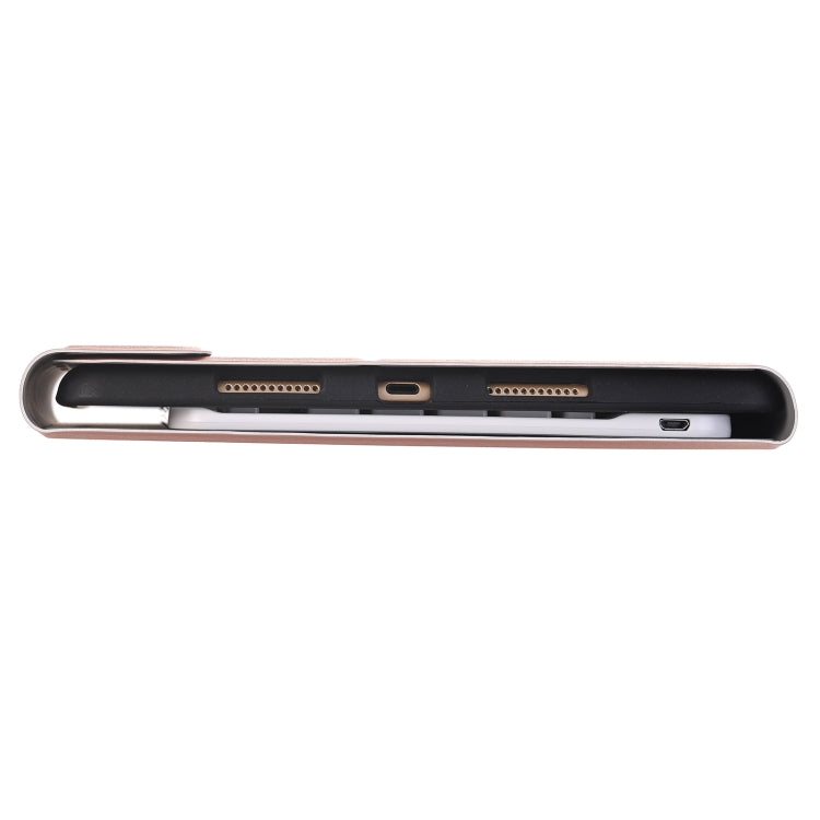 YA098B Detachable Lambskin Texture Round Keycap Bluetooth Keyboard Leather Tablet Case with Pen Slot & Stand For iPad Air 5 / 4 10.9 inch 2020 / Pro 11 inch 2020 / 2018(Gold) - Universal by buy2fix | Online Shopping UK | buy2fix