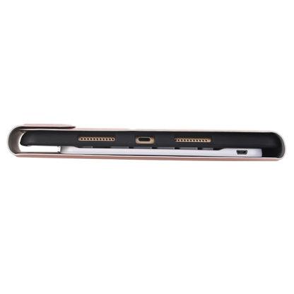 YA098B Detachable Lambskin Texture Round Keycap Bluetooth Keyboard Leather Tablet Case with Pen Slot & Stand For iPad Air 5 / 4 10.9 inch 2020 / Pro 11 inch 2020 / 2018(Gold) - Universal by buy2fix | Online Shopping UK | buy2fix