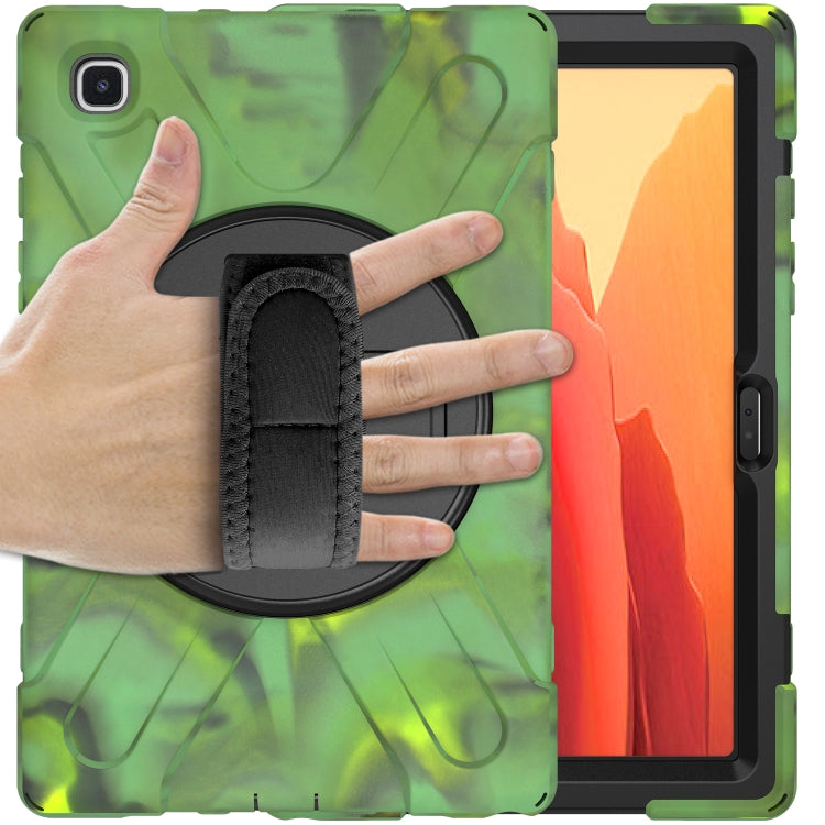 For Samsung Galaxy Tab A7 10.4 2020 T500 / T505 Shockproof Colorful Silicone + PC Protective Case with Holder & Shoulder Strap & Hand Strap(Camouflage) - Other Galaxy Tab PC by buy2fix | Online Shopping UK | buy2fix