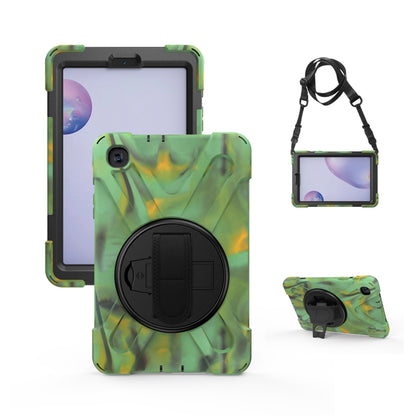 For Samsung Galaxy Tab A 8.4 2020 T307U Shockproof Colorful Silicone + PC Protective Case with Holder & Shoulder Strap & Hand Strap(Camouflage) - Tab A 8.4 (2020) by buy2fix | Online Shopping UK | buy2fix