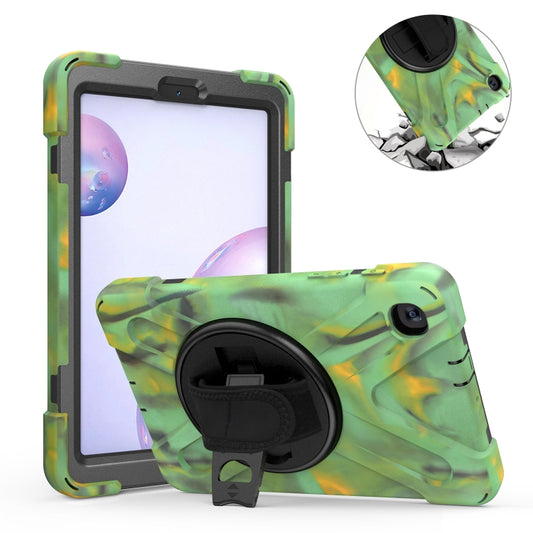 For Samsung Galaxy Tab A 8.4 2020 T307U Shockproof Colorful Silicone + PC Protective Case with Holder & Shoulder Strap & Hand Strap(Camouflage) - Tab A 8.4 (2020) by buy2fix | Online Shopping UK | buy2fix