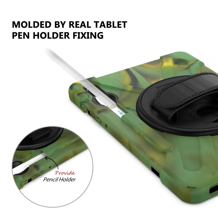 For Samsung Galaxy Tab S6 10.5 inch T860 / T865 Shockproof Colorful Silicone + PC Protective Case with Holder & Shoulder Strap & Hand Strap & Pen Slot(Camouflage) - Tab S6 10.5 T860 / T865 by buy2fix | Online Shopping UK | buy2fix