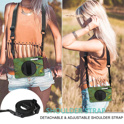 For Samsung Galaxy Tab S6 10.5 inch T860 / T865 Shockproof Colorful Silicone + PC Protective Case with Holder & Shoulder Strap & Hand Strap & Pen Slot(Camouflage) - Tab S6 10.5 T860 / T865 by buy2fix | Online Shopping UK | buy2fix