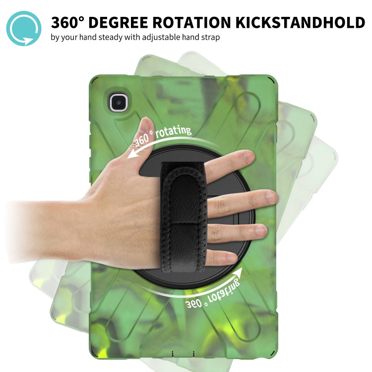 For Samsung Galaxy Tab A7 10.4 2020 T500 / T505 Shockproof Colorful Silicone + PC Protective Case with Holder & Shoulder Strap & Hand Strap & Screen Protector(Camouflage) - Other Galaxy Tab PC by buy2fix | Online Shopping UK | buy2fix