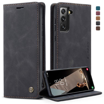 For Samsung Galaxy S21 FE CaseMe 013 Multifunctional Horizontal Flip Leather Case, with Card Slot & Holder & Wallet(Black) - Galaxy Phone Cases by CaseMe | Online Shopping UK | buy2fix